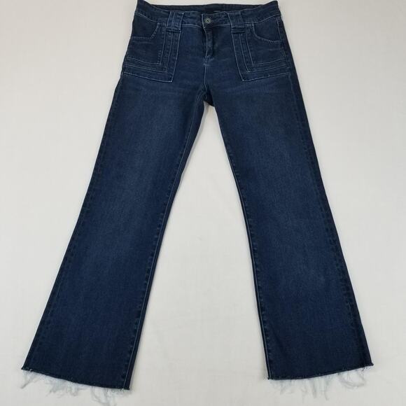 Edyson Denim - Classic Dark Blue Flare Jeans - Wide Leg